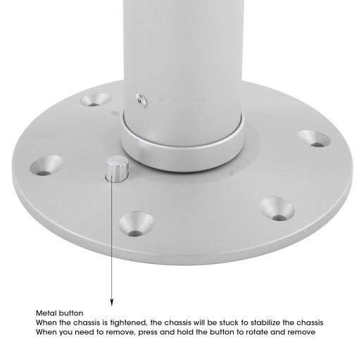 Pata de Mesa Ajustable en Altura Shanrya, Soporte de Mesa RV Esmerilado para Barcos para Balcones para Campista - Imagen 2