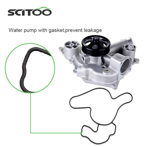 Bomba de agua SCITOO con empaque para Chrysler Dodge Jeep 300 Challenger Charger Durango Grand Cherokee 5.7L 6.4L - Imagen 2