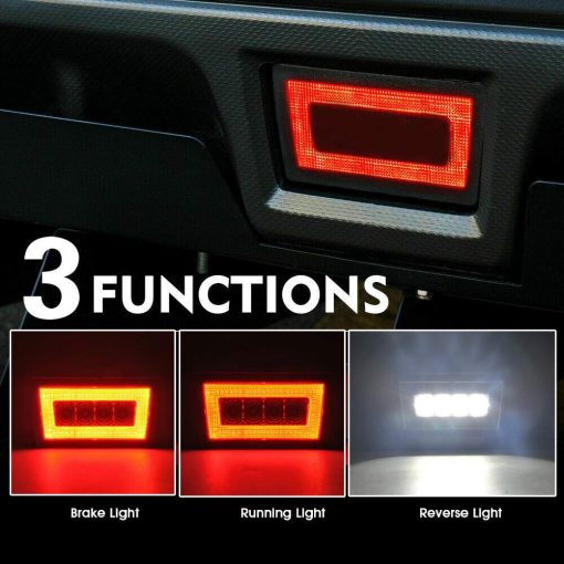 ADIIL 3-In-1 Kit de luz de freno trasero LED para parachoques trasero Parada de luz de marcha atras de luz de marcha atras para 2011 en adelante Subaru Impreza WRX/STi XV Crosstrek (Lente ahumado) - Imagen 5