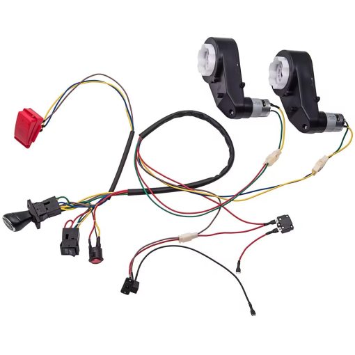Accesorios para Coche Electrico para Ninos para Armar, Cables y Caja de Cambios, Coche de Juguete Hecho por uno Mismo para Ninos Coche con Bateria