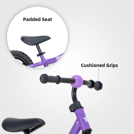 Bicicleta de Equilibrio JOYSTAR de 12 Pulgadas para ninos y ninas de 18 meses, 2, 3, 4 y 5 anos, Bicicleta Ligera con Manillar y Asiento Ajustables, Bicicleta Regalo para Ninos y Ninas de 2 a 5 anos - Imagen 3