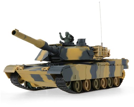 Tanque de Batalla RC Airsoft POCO DIVO Abrams M1A2 Panzer de 1/24 Escala 2.4Ghz Vehiculo Militar de Control Remoto Combate Infrarrojo BB
