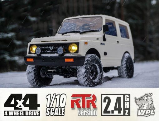 Camion RC Apawband WPL C74 1/10 RC Rock Crawler Off Road 4x4 RC Rock Crawler RTR con Direccion Proporcional 370 Motor, Caja de Cambios de Rotacion Contraria, Chasis de Muelle de Hoja Grado Hobby Juguete - Imagen 3
