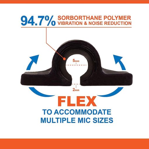 Sistema de Aislamiento para Microfono Lavalier Isolate IT con Sorbothane (Compatible con Countryman B3 & DPA 4060, Cafe/Negro) - Imagen 4