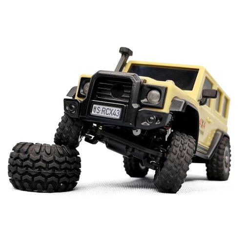 Coche de Control Remoto LDARC SoloGood X43 Coche de Escalada Mini 4WD a Escala 1:43 para Adultos 2.4GHz 1/43 Coche RC (Amarillo Desierto) - Imagen 3