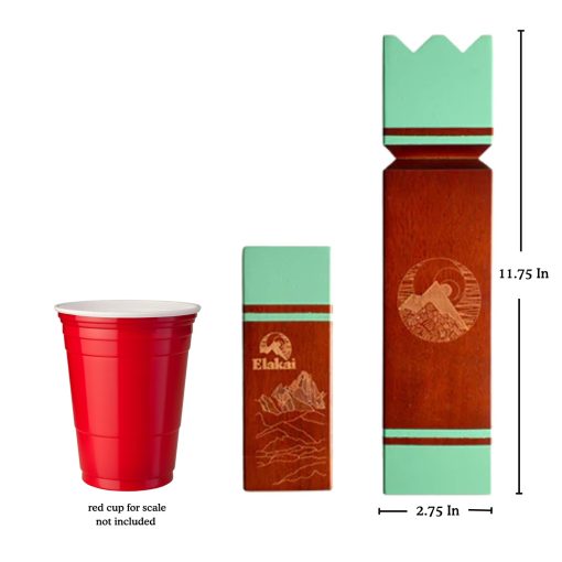 Elakai Juegos de Exterior para Adultos y Familia - Bolsa de Transporte Premium Incluida - Gigante Kubb - Imagen 2