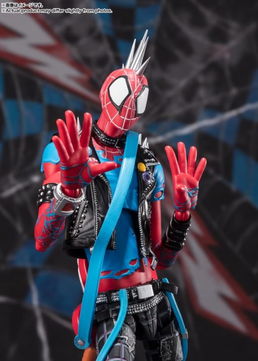 TAMASHII NATIONS - Spider-Man: Across The Spider-Verse - Spider-Punk, Figura de Accion Bandai Spirits S.H.Figuarts - Imagen 9
