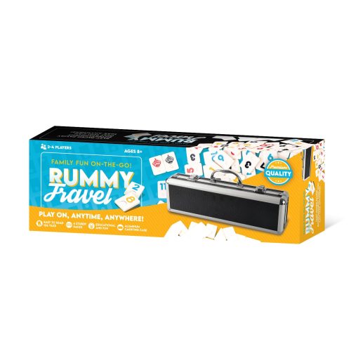 Juego de Rummy de Viaje Premium Tradeopia con Estuche de Aluminio, 106 Fichas de Rummy, Adecuado para Cumpleanos, Aniversario, Ano Nuevo - Imagen 3