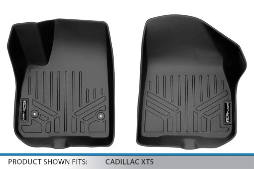Juego de tapetes SMARTLINER a la medida para primera fila en negro para Cadillac XT5 2017-2022 - Imagen 4