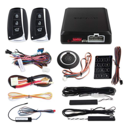 Sistema de alarma para automovil EASYGUARD EC002-HY con arranque remoto sin llave y entrada por contrasena tactil