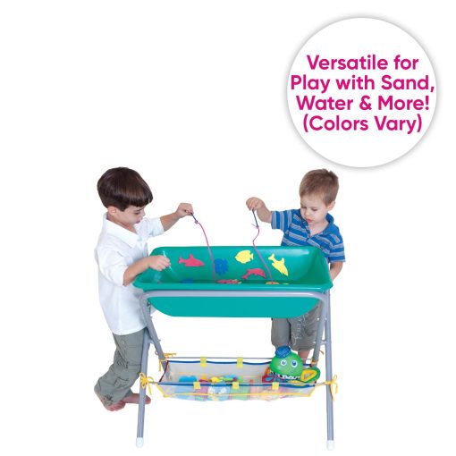 Mesa de Actividades Edushape, Amarillo - Mesa de Arena y Agua para Ninos de 3-5 Anos - Mesa Sensorial Apta para Jugar como Mesa de Agua para Ninos, Mesa de Agua para Ninos Pequenos o Mesa de Arena - Juguetes para Guarderias, Preescolares - Imagen 4
