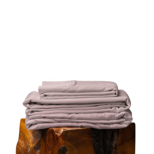 Juego de sabanas Olive + Crate Luxury Series 100% Tencel Eucalyptus California King - 4PC Suave Juego de sabanas de cama refrigerantes, Sabana ajustable de bolsillo profundo de 18'' con sabana plana y 2 fundas de almohada, Anochecer