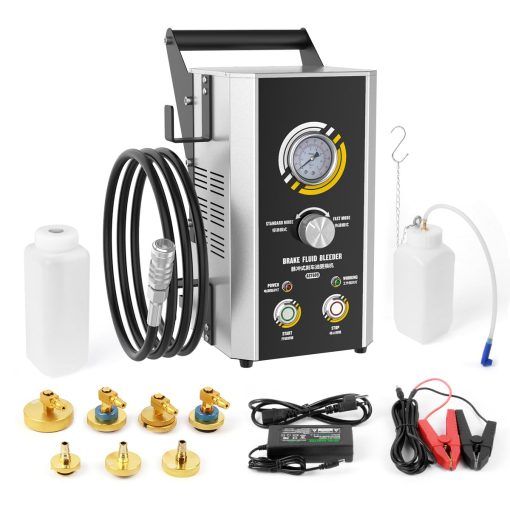 Kit de purga de frenos 1.5 ~ 2.5Bar Intercambiador de frenos con monitoreo seguro de vacio de presion de frenos Bomba de transferencia de fluido Proteccion contra escasez de fluido 12V/110V