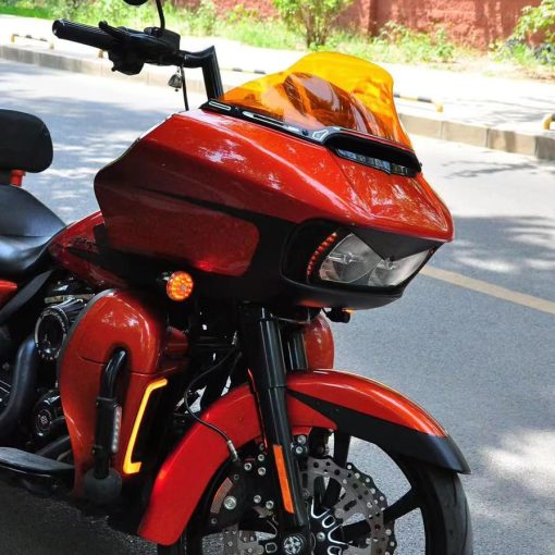 Parabrisas Ventana POWERJAMES 7.0" Alto de PMMA Naranja para Harley Road Glide Ultra ST FLTR 2015-2023 (PMMA Naranja) - Imagen 7