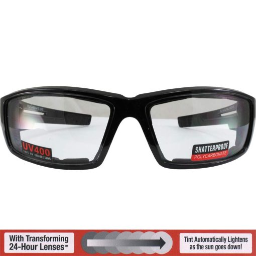 Conjunto de 2 Gafas de Sol para Motocicleta Global Vision Sly 24-Hour Amarillo a Humo y Humo a Transparente Lentes Fotocromaticos - Imagen 2