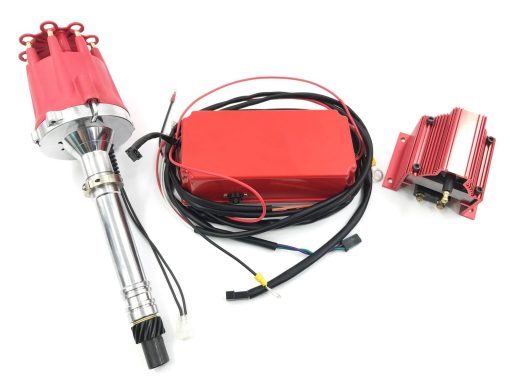 Kit de Bobina de Encendido de Distribuidor de Billetes para SBC BBC Chevy 350 454 Pro Negro
