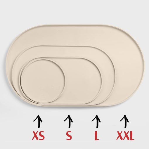 Tapete para Perros DogBuddy - Tapete para Cuencos de Comida de Perros Impermeable, Tapete de Silicona para Comida y Agua, Tapete para Comida de Mascotas con Bordes, Tapete Antideslizante para Comida de Perro, Tapetes para Comida de Perros para Pisos (XXL: 32" x 19", Blanco Arena) - Imagen 2