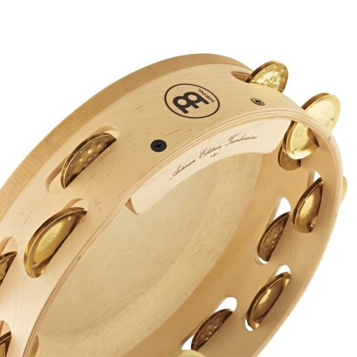 Meinl Percusion AE-MTAH2BO Edicion Artesanal Pandereta de Arce con Piel de Ternero y Platinelas de Bronce, 2 Filas - Imagen 2