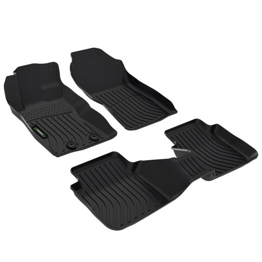 Tapetes de piso personalizados ANBINGO para Subaru Crosstrek 2024 & Subaru Impreza 2024 Proteccion impermeable para todo clima TPE Alfombrillas para pisos de automoviles antideslizantes a prueba de agua Set de 1ra y 2da fila Accesorios Negro - Imagen 2
