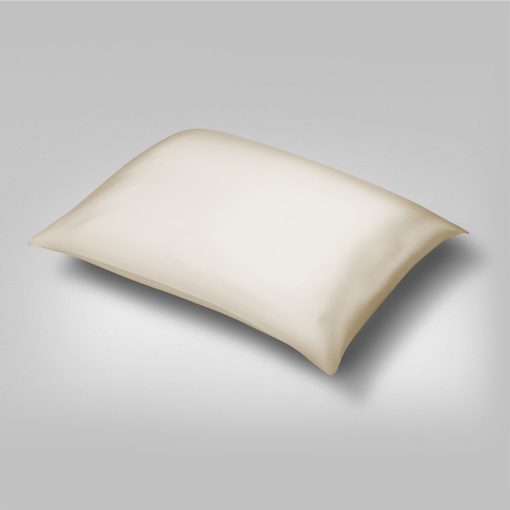 Funda de Almohada Dream Recovery - Seda de Morera Plata Infundida, Recuperacion Maxima, Piel y Cabello mas Saludables - La Experiencia de Sueno Definitiva - Cierre con Cremallera - Estandar - Hueso - Imagen 3