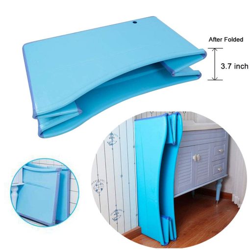 Baño Plegable Grande para Bañera W WEYLAN TEC para Niños Gemelos Adulto Azul - Imagen 5