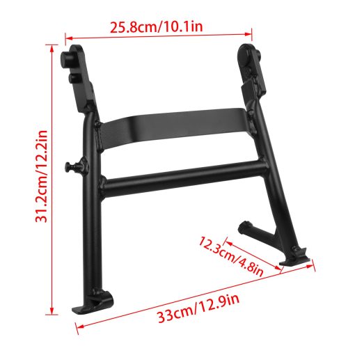 Worldmotop Soporte Central de Pie de Caballete Negro Repuesto de Soporte Central para Kawasaki KLR650 KLR 650 2022 2023 - Imagen 5