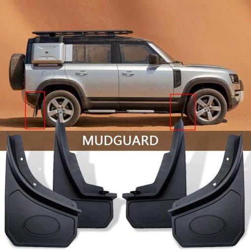 YIWANG 4pc/set Protector de Salpicaduras de Barro Guardabarros para Land Rover Defender 110 2020 2021