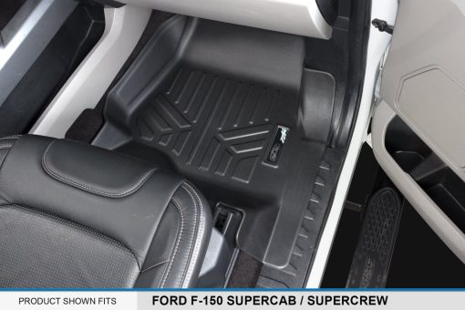 MAX LINER A0167-P/B0167 para Ford F-150 SuperCrew Cab 2015-2022 con Asientos de Cubo de 1ra Fila, Negro - Imagen 3