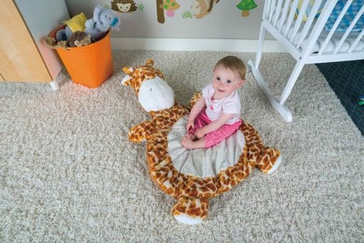 Tapete de bebe Mary Meyer Bestever Almohadillado para tiempo boca abajo, tapete de juego para bebes y ninos pequenos, 31 x 23 pulgadas, Jirafa - Imagen 2
