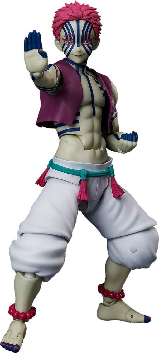 FREEing Figura de Accion Figma de Akaza de Demon Slayer: Kimetsu no Yaiba, Multicolor