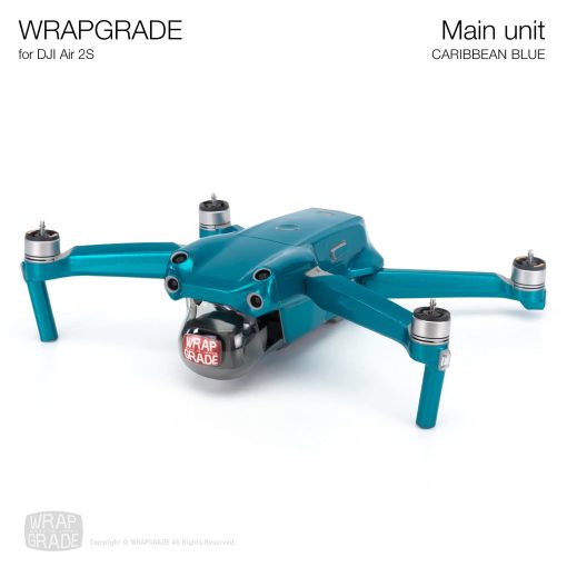 Skin Wrapgrade para Unidad Principal Compatible con DJI Air 2S (Azul Caribe) - Imagen 4