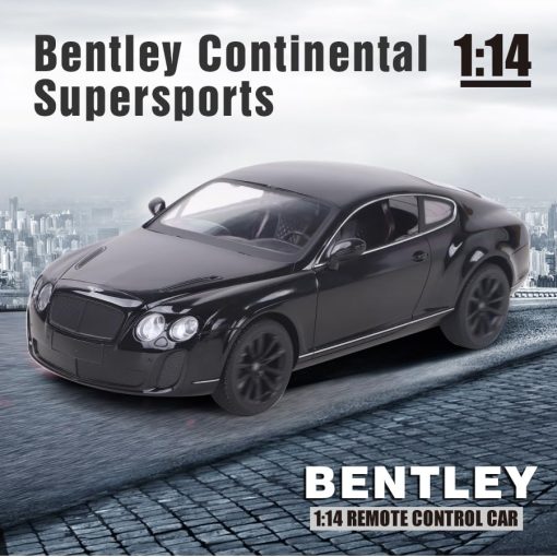 Coche de Control Remoto Vinie para Ninos, RC Cars Bentley GT Supersport, Escala 1:14 Juguetes Oficiales con Licencia para Ninos, Coche de Deriva con Luces LED Geniales, Regalo de Cumpleanos para Nino de 4 5 6 7 8 9 10 11 12 Anos (Negro) - Imagen 4