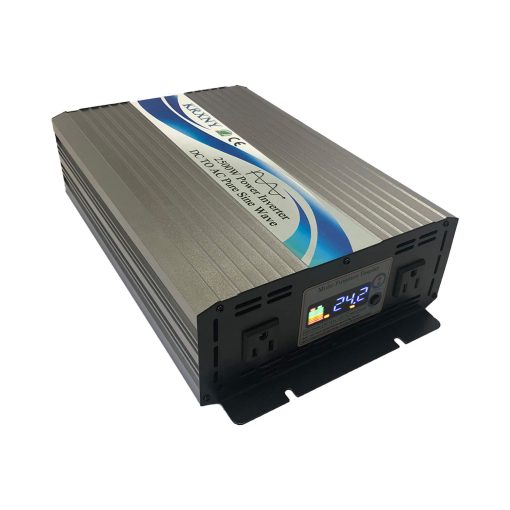 Inversor de Corriente de Onda Sinusoidal Pura KRXNY 2500W 24V DC a 110V 120V AC 60HZ para Coche Casa Sistema Solar