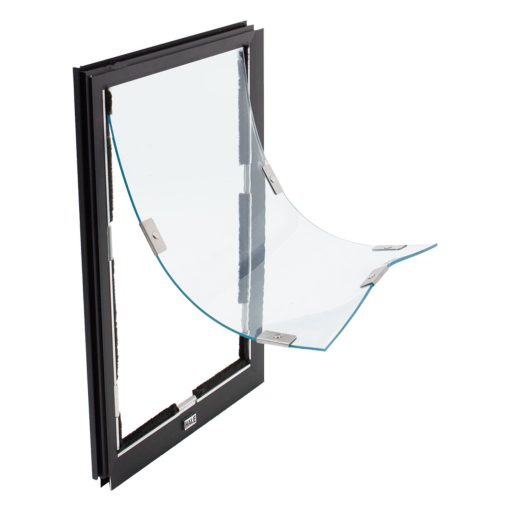 Puertas para Mascotas de Pantalla para Gatos y Perros | Solapa unica | Marco de 1/2" para Puertas de Pantalla SOLAMENTE | Instalacion Profesional Requerida | Resistente Marco de Aluminio Extruido | Esquinas Reforzadas con Acero | ¡Aire Fresco Dentro, Insectos Afuera! | Puerta para Mascotas Hale