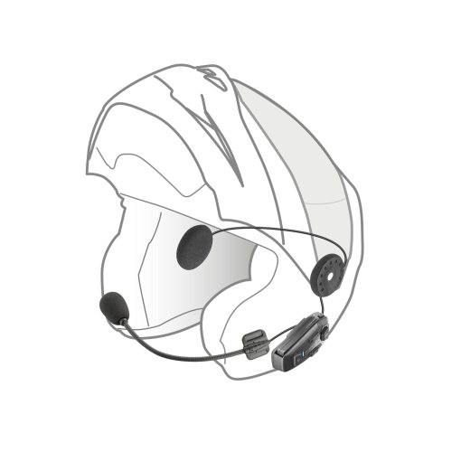 Interphone Cellularline, Intercom para Motocicleta con Comunicacion Mesh, Modelo U-Com 8R, Hasta 24 Motoristas, Distancia 1.6 Km, Duracion 18 horas, Compatible con Sena, TFT y GPS, Impermeable, Universal - Imagen 6