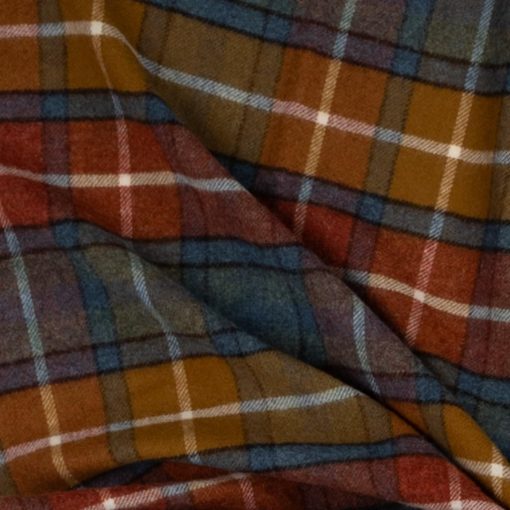 Manta Prince of Scots Highland Tweeds de Lana de Cordero Shetland (Antique Buchanan) - Imagen 6