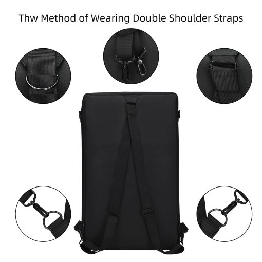 Estuche de almacenamiento para controlador de DJ Nbike para Pioneer DDJ-SR 2 Bolsa de hombro Mochila Forro interno engrosado Anti-impacto Puede colocar computadora Multifuncional Fiesta Actuacion de calle Al aire libre Bolsa de DJ portatil - Imagen 6