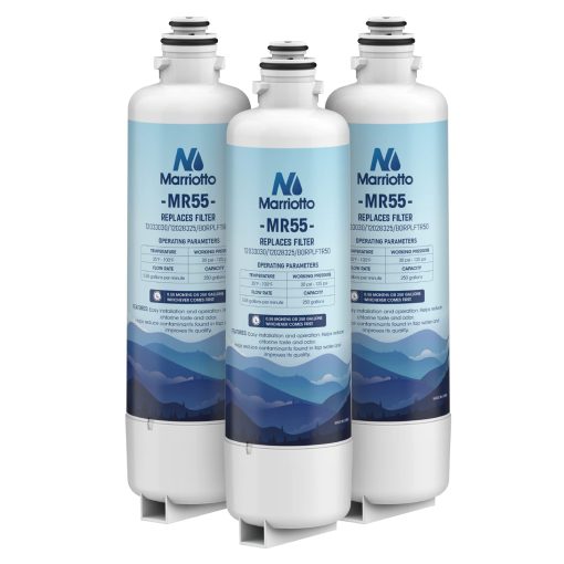 Filtro de Agua de Repuesto MARRIOTTO BORPLFTR50 para Bosch Ultra Clarity Pro, Compatible 12033030, 11032531, 11025825, 12028325, BORPLFTR55, WFC100MF, WFS200MF (Pack de 3)