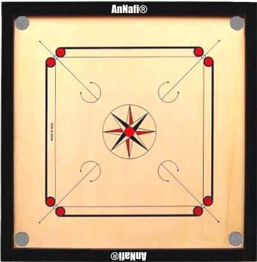 Tablero de Carrom AnNafi | 27-27 Pulgadas Tablero de Carrom de Madera con Monedas y Golpeador Gratis | Juego de Tablero Profesional para la Familia | Juegos de Tablero Divertidos | para Ninos, Amigos y Familia - Imagen 7