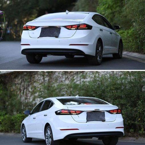 Luces Traseras LED Ingenuity Time Para Hyundai Elantra 2017 2018 Animacion de Encendido Senal de Giro Secuencial Ensamble de Lampara Trasera (No Compatible con Elantra 2019) (Ahumado) - Imagen 3