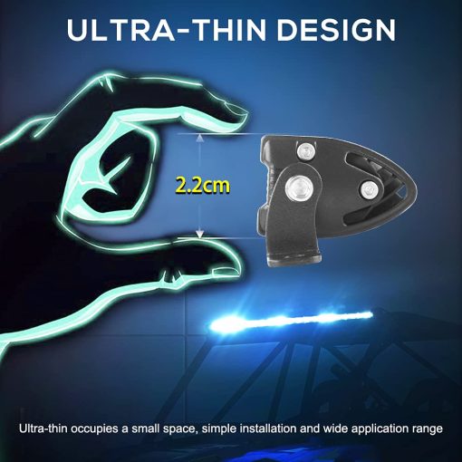 CO LIGHT Barra de luz LED de 38 pulgadas de una sola fila delgada Barra de luz de conduccion combinada para todoterreno, niebla, trabajo en camion, automovil, cabina, bote, ATV, UTV - Imagen 4