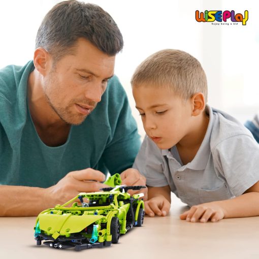 Kit de Construccion de Coche de Control Remoto WISEPLAY, 453PCS Juguete Stem para Ninos de 8 a 10 Anos, Gran Coche RC para Ninos y Ninas de 10 Anos, Excelente Idea de Regalo - Imagen 8