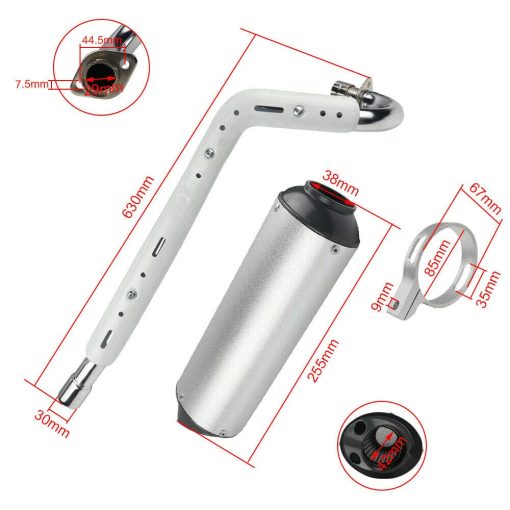 Kit de escape de alto rendimiento FLYPIG de 38 mm para pit bike ATV de 125cc 140cc 150cc Dirt Quad - Imagen 2