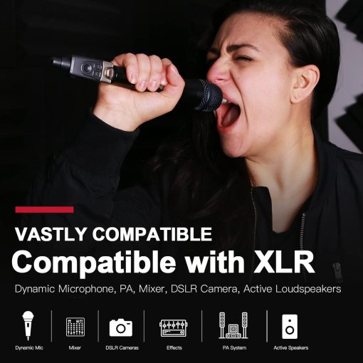 Sistema Inalambrico de Microfono Dinamico Xvive U3 con Transmisor y Receptor XLR - Imagen 6