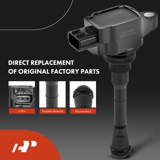 Kit de Bobinas de Encendido y Bujias Compatible con Nissan Juke 2011-2017 L4 1.6L, Reemplazo# 224481KC0A, DILKAR7C9H Juego de 4 Piezas - Imagen 3