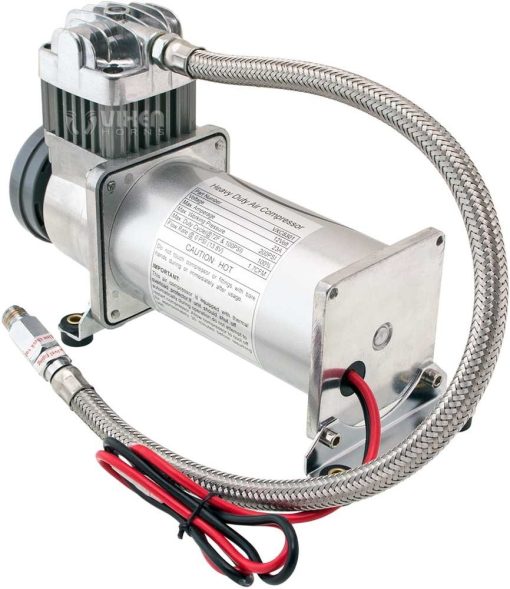 Kit de Claxon de Tren Vixen Horns para Camiones/Autos/Semirremolques. Sistema Completo a Bordo - Compresor de Aire de 200 psi, Tanque de 2.5 Galones, 4 Trompetas. Super Fuerte dB. Compatible con Vehiculos como Pickups/Jeeps/RVs/SUVs 12v VXO8325/4124B - Imagen 7