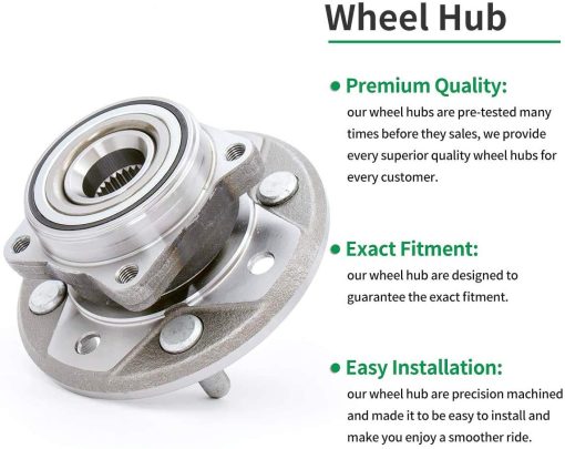HICKS 513098 Ensamblaje de Cojinete de Cubo de Rueda Delantera Compatible con Honda Accord 1990-1994, Honda Accord 1995-1997 (Solo Motor de 2.2L 4Cilindros) - Imagen 4
