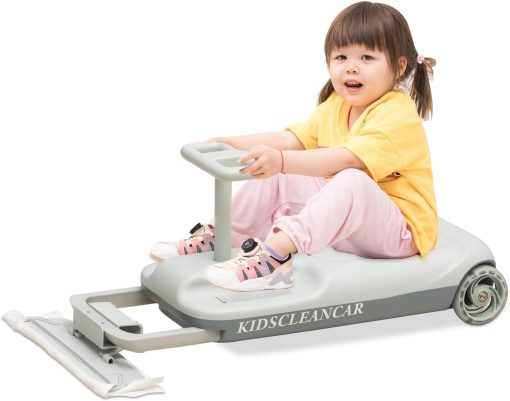 Go Kart Portatil KIDSCLEANCAR, Coche de Carreras de 12v para Niños, Velocidad Variable para Edades de 3 a 8 años, Cada Niño Puede Elegir su Propia Velocidad.