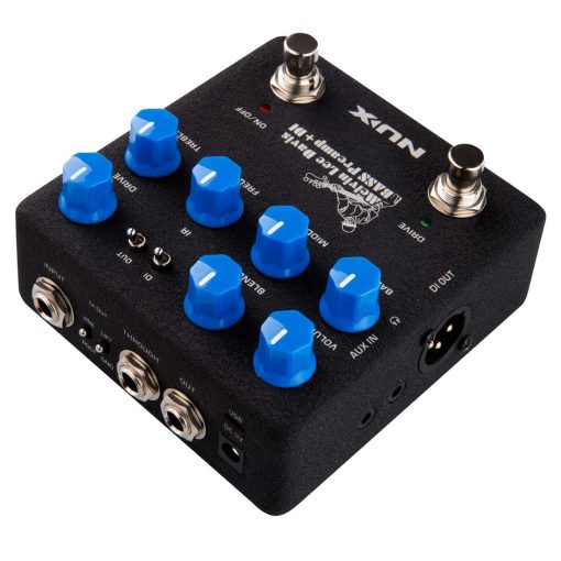 NUX Melvin Lee Davis NBP-5 Pedal de Bajo de Doble Interruptor, Preamp de Bajo, Caja DI, Cargador de Respuesta de Impulso (IR), Interfaz de Audio en Uno - Imagen 4