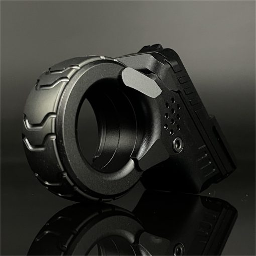 Anillo de fidget con rueda de trinquete de aleacion Zoom EDC Haptic Slider Fidget Spinner Juguetes de Metal Multifuncion Herramienta de ADHD Juguetes de Alivio del Estres para Adultos Regalos para Padre y Novio (Negro) - Imagen 3